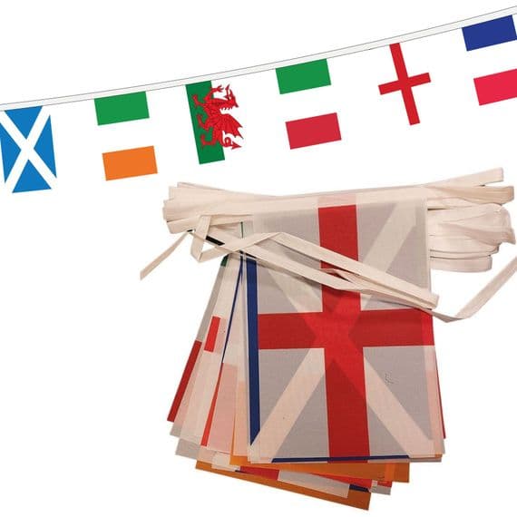 Rugby Six Nations Bunting | Free UK Delivery | NWFlags