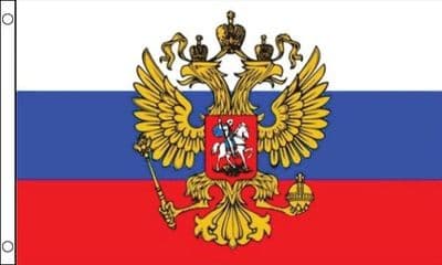 Russia Eagle Flag - 3ft x 2ft | Standard Polyester