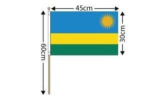 Rwanda Large Hand Flag 18