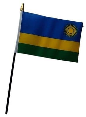 Rwanda Table Flag - NO BASE