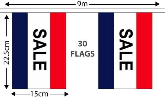 Sale 9m Bunting | Buy Sale Bunting | North West Flags