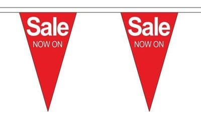 Sale Now On Triangle Bunting (20m) - 54 Flags