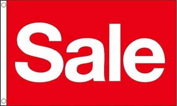 Sale Red Flag | Buy Sale Red 5ft x 3ft Flag | North West Flags