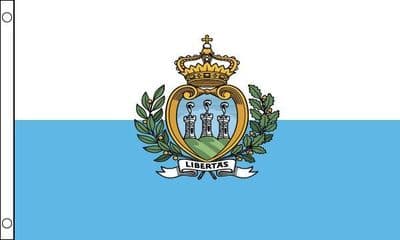 San Marino Flag - 3ft x 2ft | Standard Polyester