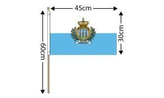 San Marino Large Hand Flag (18