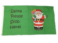 Santa Stop Here Flag | Buy Santa Stop Here Flag | NWFlags