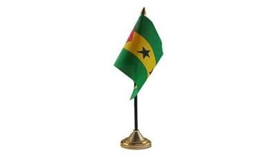 Sao Tome & Principe Table Flag