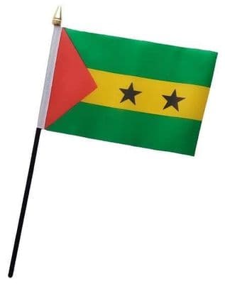 Sao Tome & Principe Table Flag - NO BASE