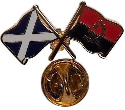 Scotland & Angola Pin Badge