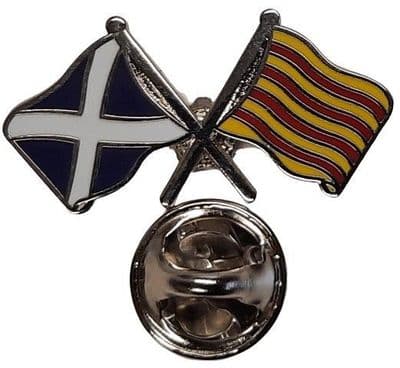 Scotland & Catalonia Pin Badge