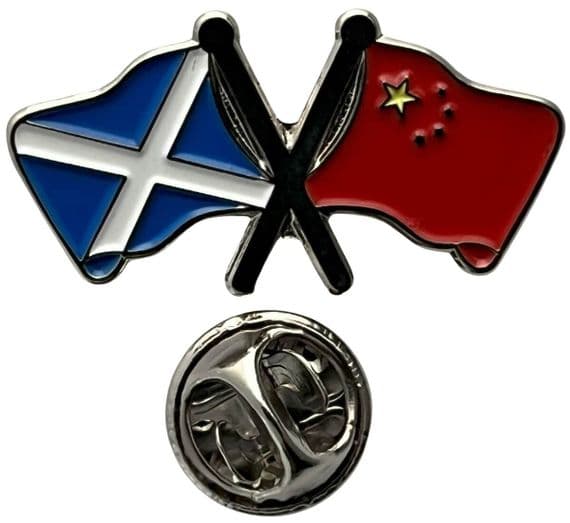 Scotland & China Pin Badge | Buy Scotland & China Pin Badge | NWFlags