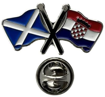 Scotland & Croatia Pin Badge