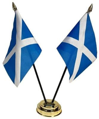 Scotland Double Table Flag