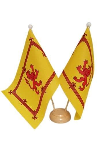 Scotland Double Table Flag | Buy Scotland Double Wooden Table Flag