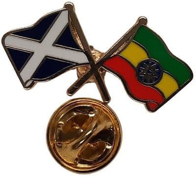 Scotland & Ethiopia Pin Badge