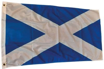 Scotland Flag - 5ft x 3ft | Heavy Knitted Polyester