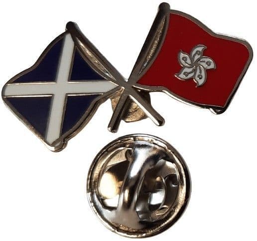 Scotland & Hong Kong Pin Badge | Buy Scotland & Hong Kong Pin Badge