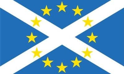 Scotland in Europe 5ft x 3ft Flag