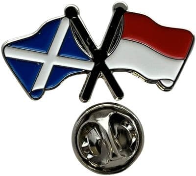 Scotland & Indonesia Pin Badge