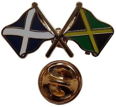 Scotland & Jamaica Pin Badge