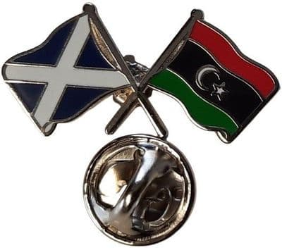 Scotland & Libya Pin Badge