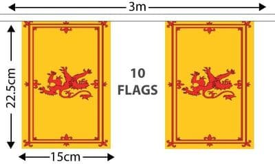 Scotland Lion Bunting 3m
