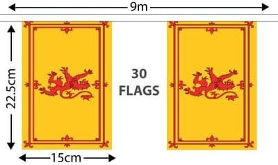 Scotland Lion Bunting 9m