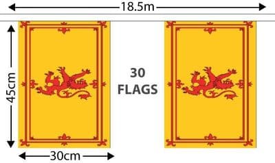 Scotland Lion GIANT Bunting (18.25m)