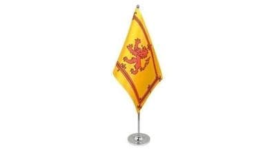 Scotland Lion Table Flag - Satin