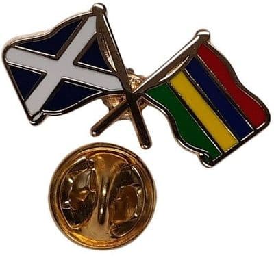 Scotland & Mauritius Pin Badge