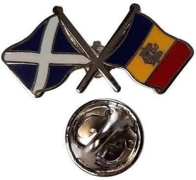 Scotland & Moldova Pin Badge