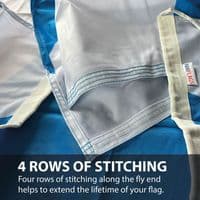 Scotland Light Blue Premium Quality DuraFlag Rope & Toggle - 5ft x 3ft