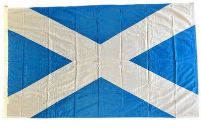 Scotland Premium Quality Flag with Rope & Toggle - 5ft x 3ft
