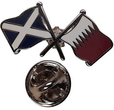Scotland & Qatar Pin Badge