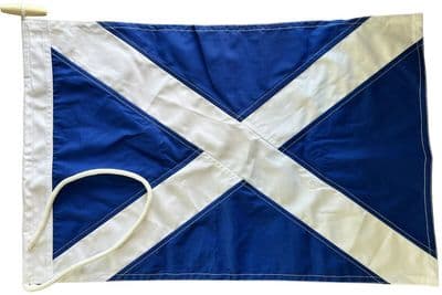 Scotland Sewn Flag with Rope & Toggle - 18