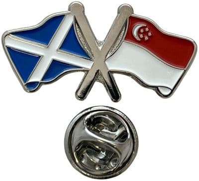 Scotland & Singapore Pin Badge