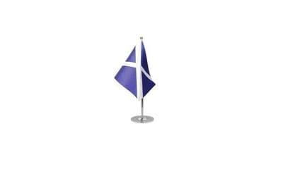 Scotland Table Flag - Satin