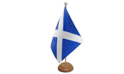 Scotland Table Flag - Wood