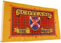 Scotland The Brave Tartan Flag | Buy Scotland The Brave Tartan Flag