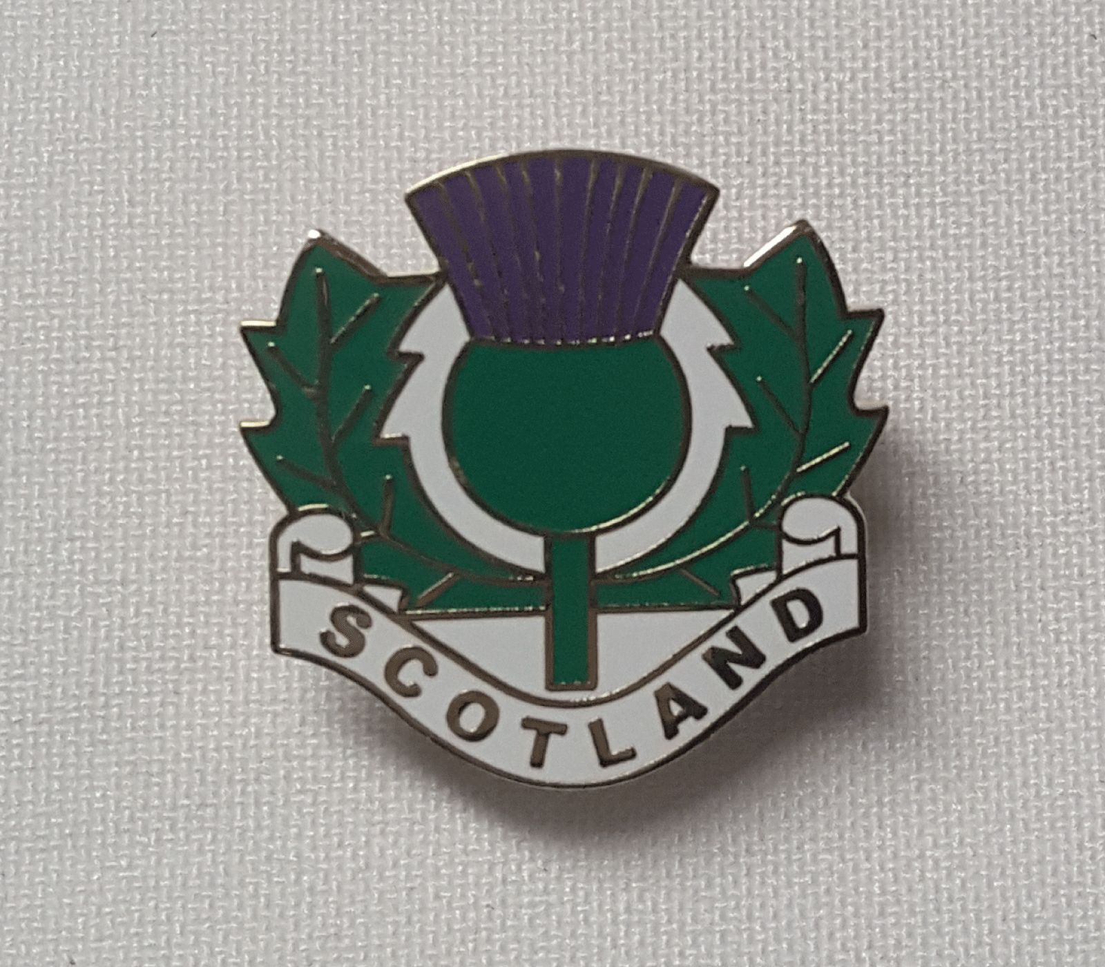 Badge Pin étain Chardon D'Écosse - Design Détaillé, Environ 2,5 Cm, Présenté Dans Un Sachet Organza, Fabriqué Au Royaume-Uni - 9
