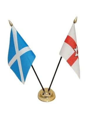 Scotland with Northern Ireland Friendship Table Flag
