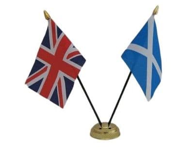 Scotland with UK Friendship Table Flag