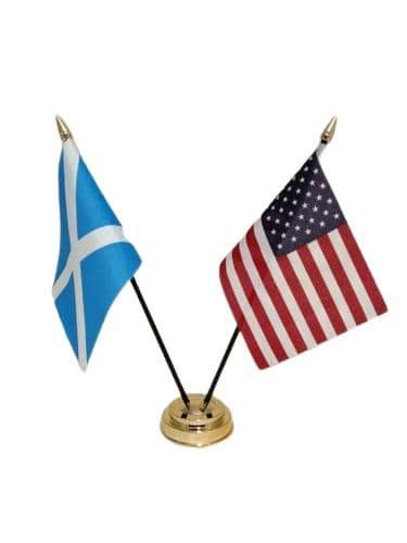 Scotland & USA Table Flag | Buy Scotland & USA Table Flag | NWFlags