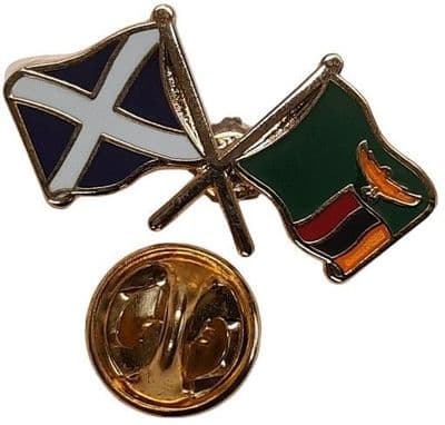 Scotland & Zambia Pin Badge