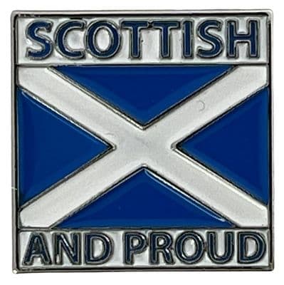 Scottish and Proud Pin Badge