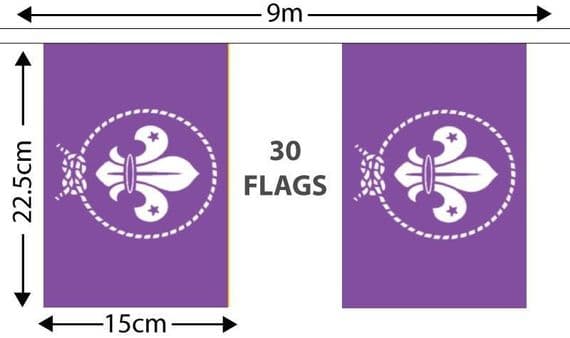 Scouts Purple Bunting | Buy Scouts Purple Bunting | NWFlags