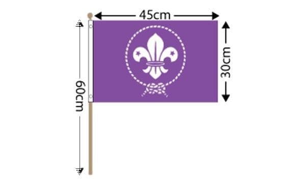 Scouts Purple Large Hand Flag | Buy Scouts Purple Large Hand Flag