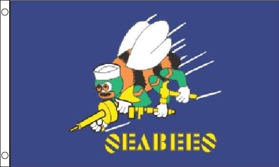 Seabees Flag 5ft x 3ft | Buy Seabees Value Flag | North West Flags
