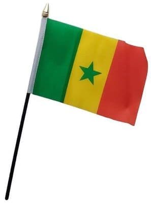 Senegal Table Flag - NO BASE