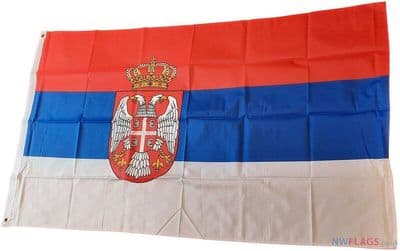 Serbia Flag - 5ft x 3ft | Standard Polyester